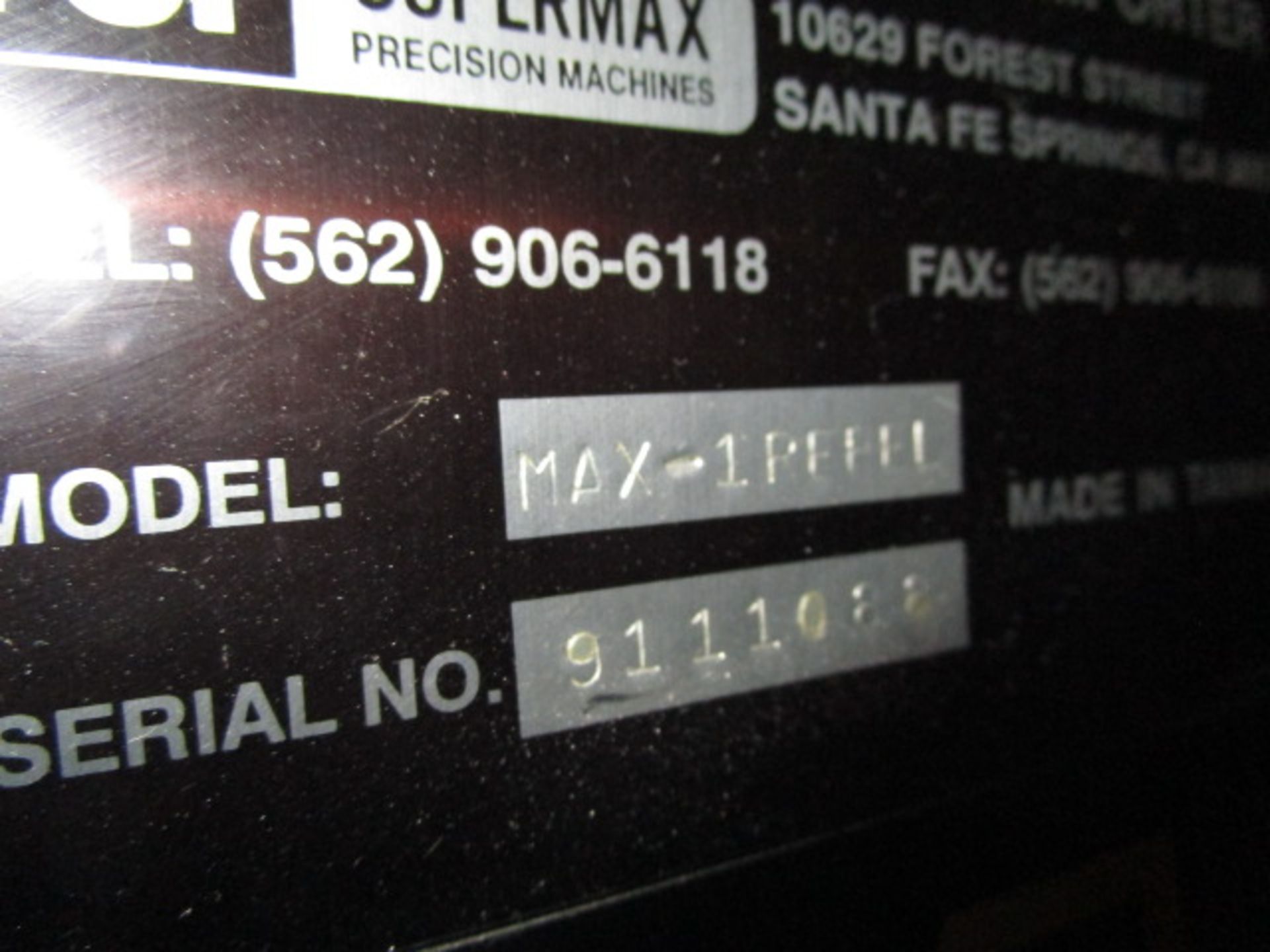 SuperMax Max-1 Rebel CNC Vertical Machining Center, Model MAX-1 REBEL, Serial Number 9111082 - Image 18 of 20