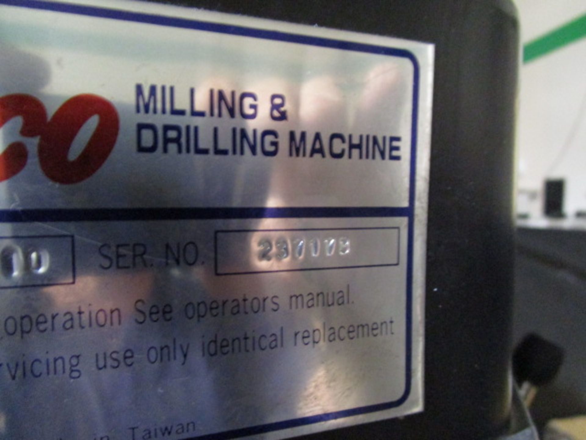 Enco Milling & Drilling Machine, Model 105-1110, Serial Number 237173 - Image 5 of 6
