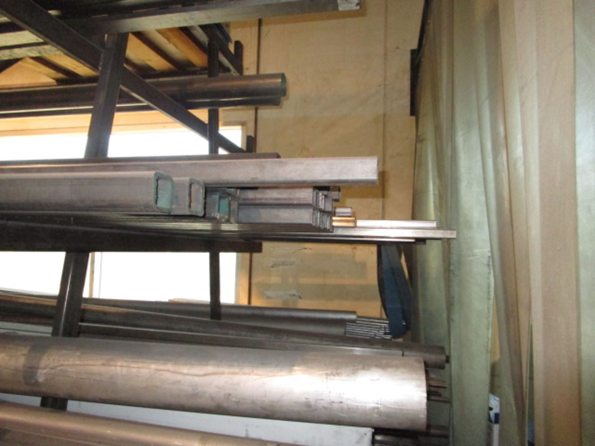 Assorted Metal Tubing, Flat Stock, And Other Assorted Raw Metal Materials On Rack (250" x 112" w) - Image 5 of 9