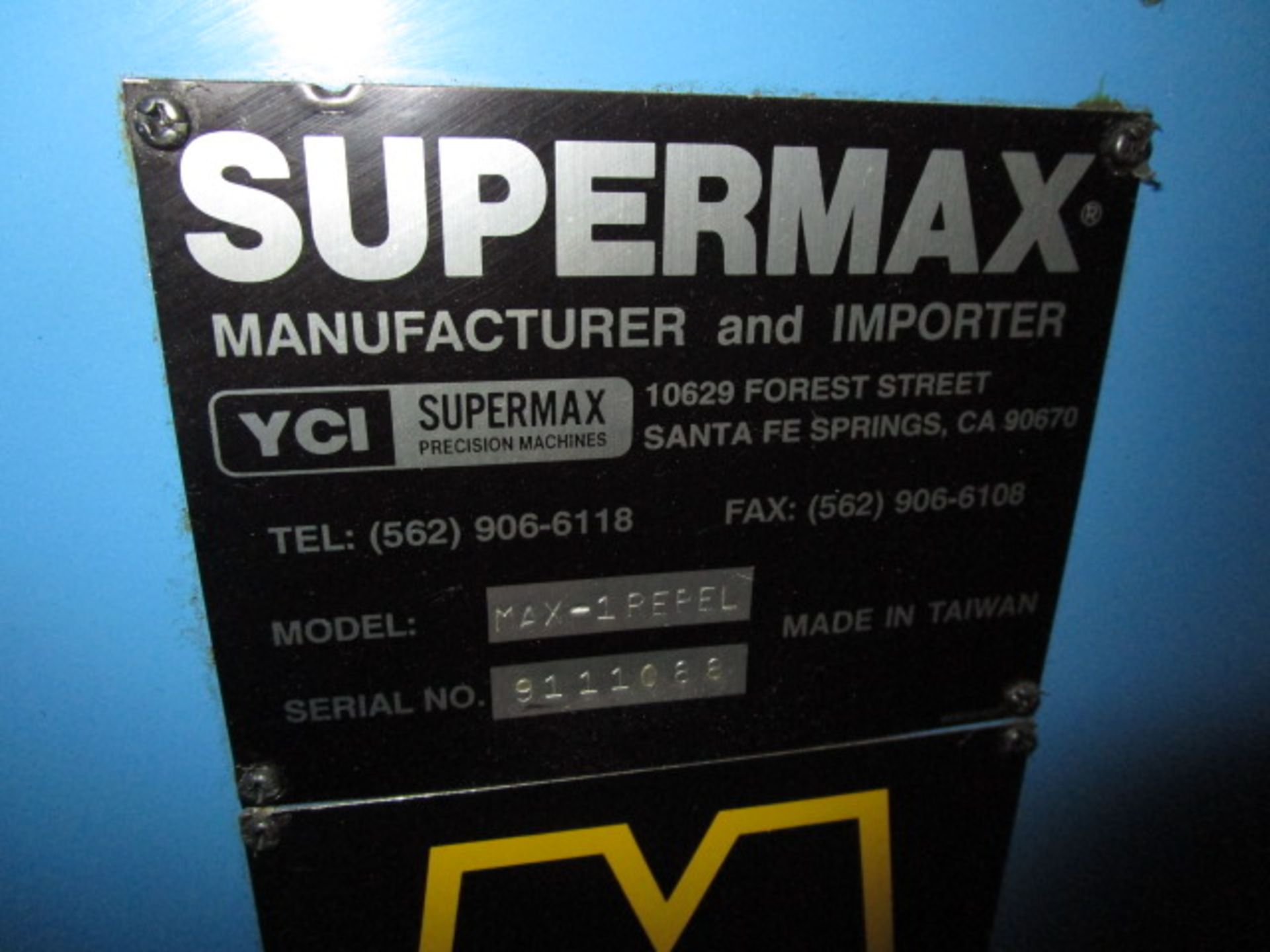 SuperMax Max-1 Rebel CNC Vertical Machining Center, Model MAX-1 REBEL, Serial Number 9111082 - Image 19 of 20