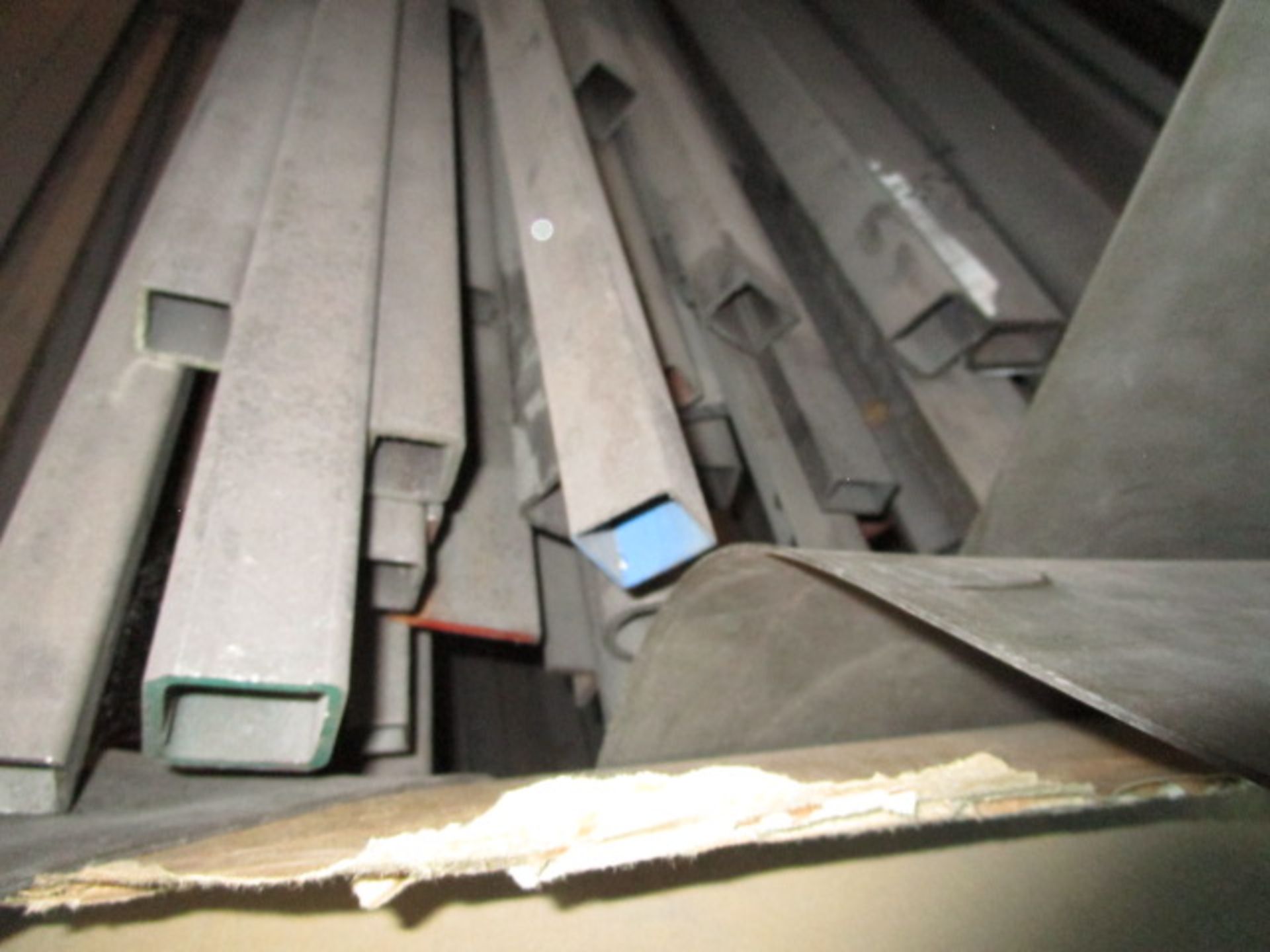 Assorted Metal Tubing, Flat Stock, And Other Assorted Raw Metal Materials On Rack (250" x 112" w) - Image 8 of 9