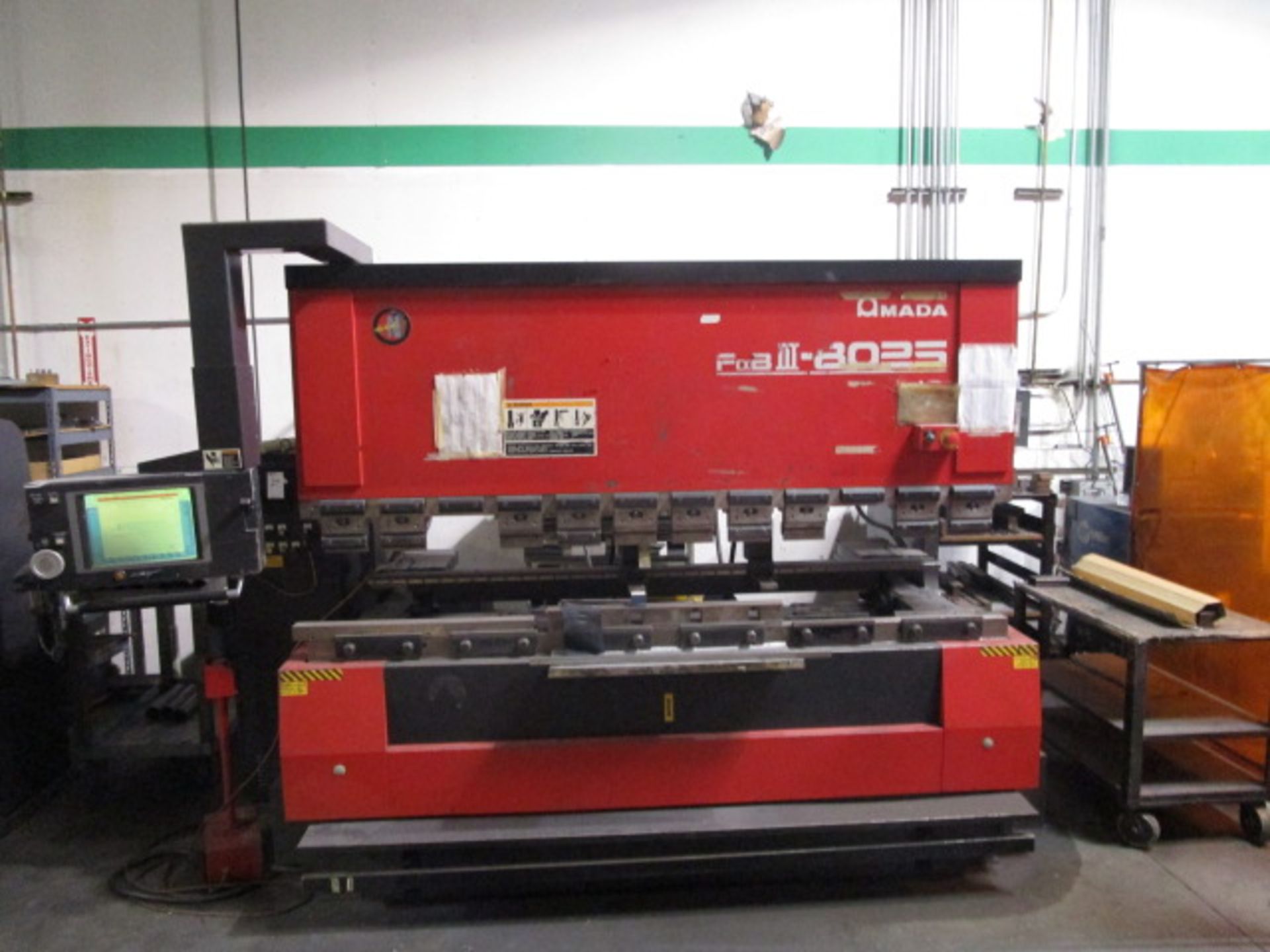 Amada FBD-8025NT Press Brake Machine, Model FBD-8025NT, Serial Number 80250388