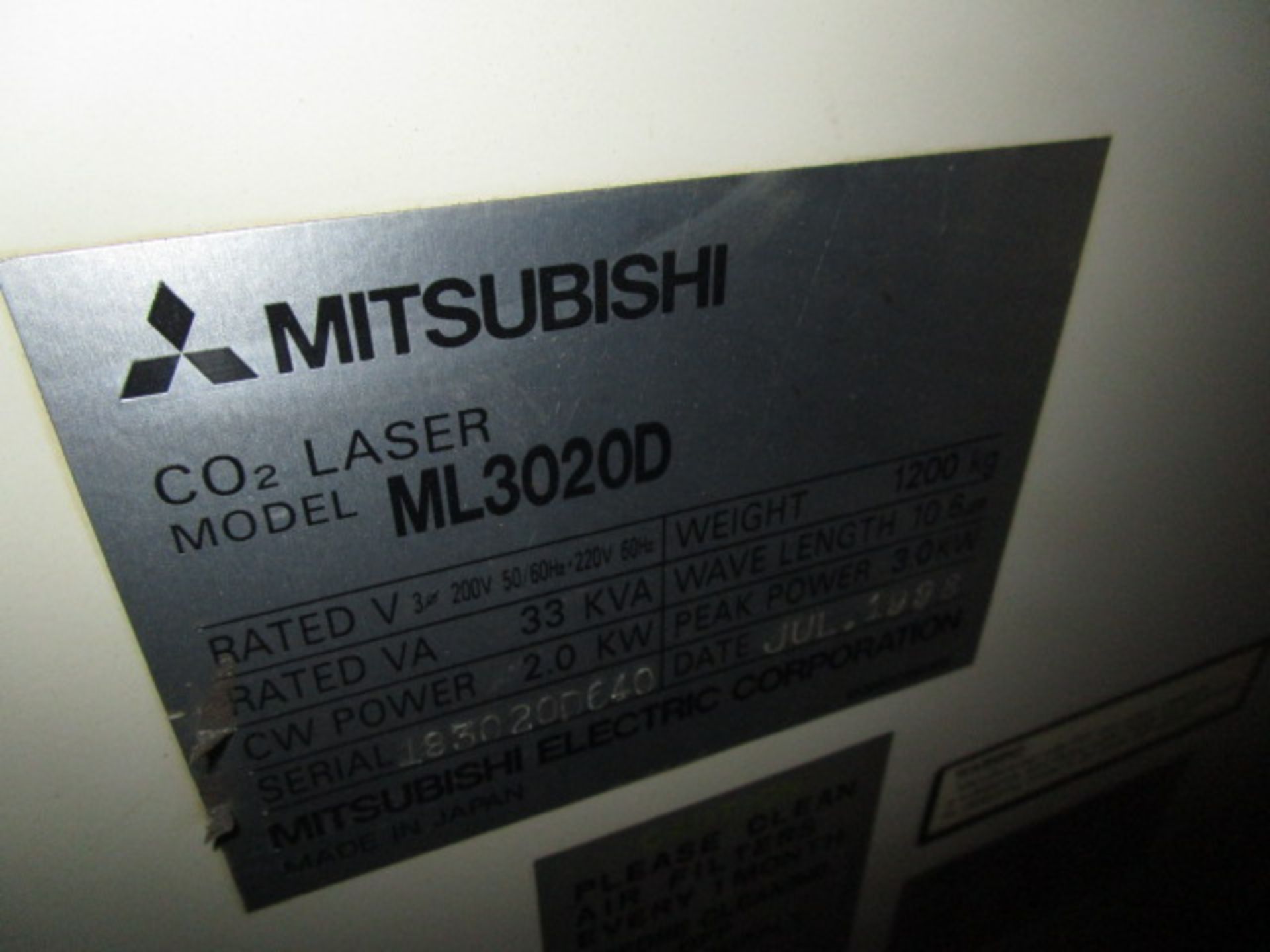 Mitsubishi CO2 Laser Processing System, ML2512LXP 3020D Flying Optic CNC Laser Cutting System, MFG - Image 13 of 32