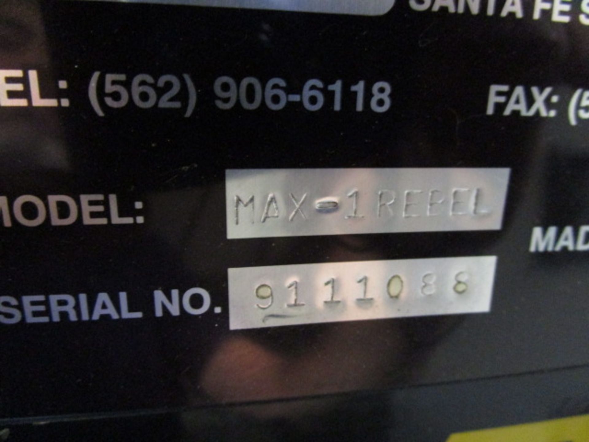 SuperMax Max-1 Rebel CNC Vertical Machining Center, Model MAX-1 REBEL, Serial Number 9111082 - Image 20 of 20