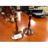 2 Rosewood watch display stands