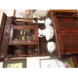 Carved Victorian oak dresser