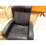 Black electric recliner chair