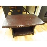 Leather top table