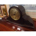 Oak cased Westminster chime mantle clock