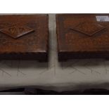 2 Sorrento ware inlaid music boxes