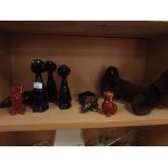 8 Various Dachshund dog figurines