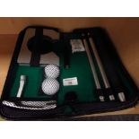 New cased golf putting set