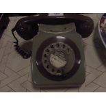 Retro grey telephone