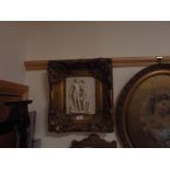 Ornate gilt framed plaster picture`