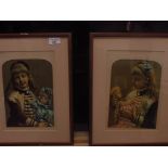 Pair of early lithographs