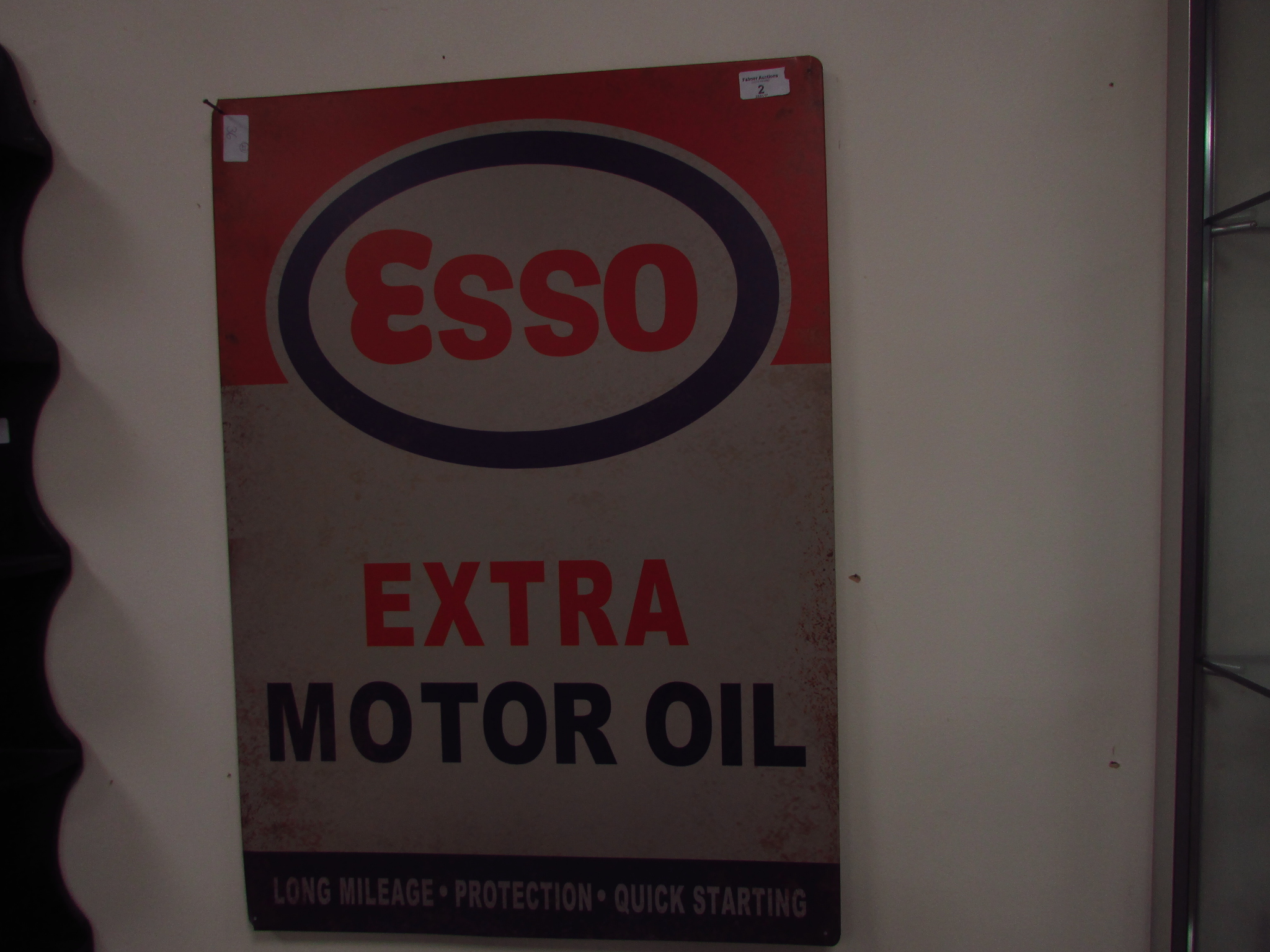 Large Esso tin sign