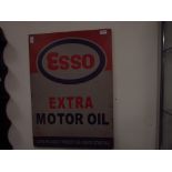 Large Esso tin sign