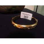 Excalibur 1/20th 12ct rolled gold bangle