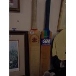 2 signed cricket bats