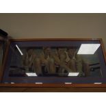 Britain Olympic gold medal coxed four 1984 framed oil on board