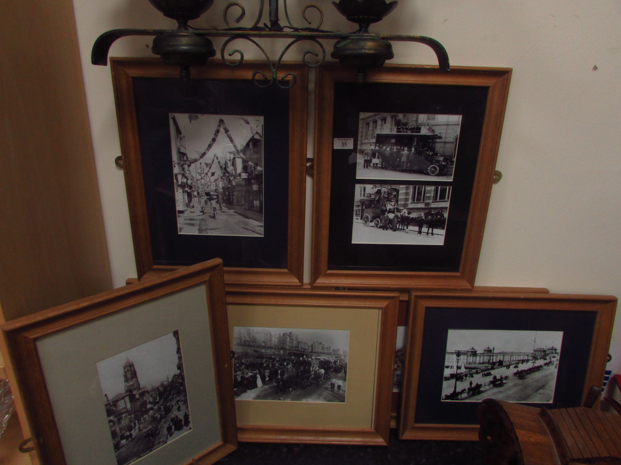 7 Early Brighton framed pictures