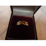 15ct gold Victorian ruby and diamond ring