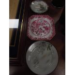 Copeland plate and 2 Japanese plates