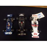 3 Formula 1 model cars