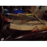 1960's Balsa wood planes and engine