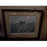 Framed print signed 'Paul Evans'