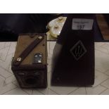 Metronome and Brownie box camera