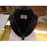 Malachite necklace