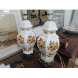 Pair of table lamps