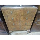 4 drawer walnut chest