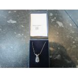 925 silver single stone pendant and chain