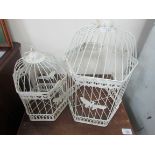 x 2 ornamental bird cages