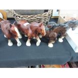 4 china horses