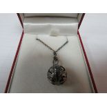 925 silver ball pendant and chain