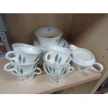 Art Deco 18 piece part tea service