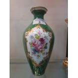 Royal Crown Derby vase painted floral spray