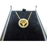 9ct gold pendant and chain