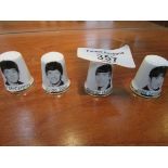 Set of Beatles thimbles