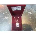 925 silver pendant and chain