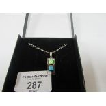 925 silver pendant and chain