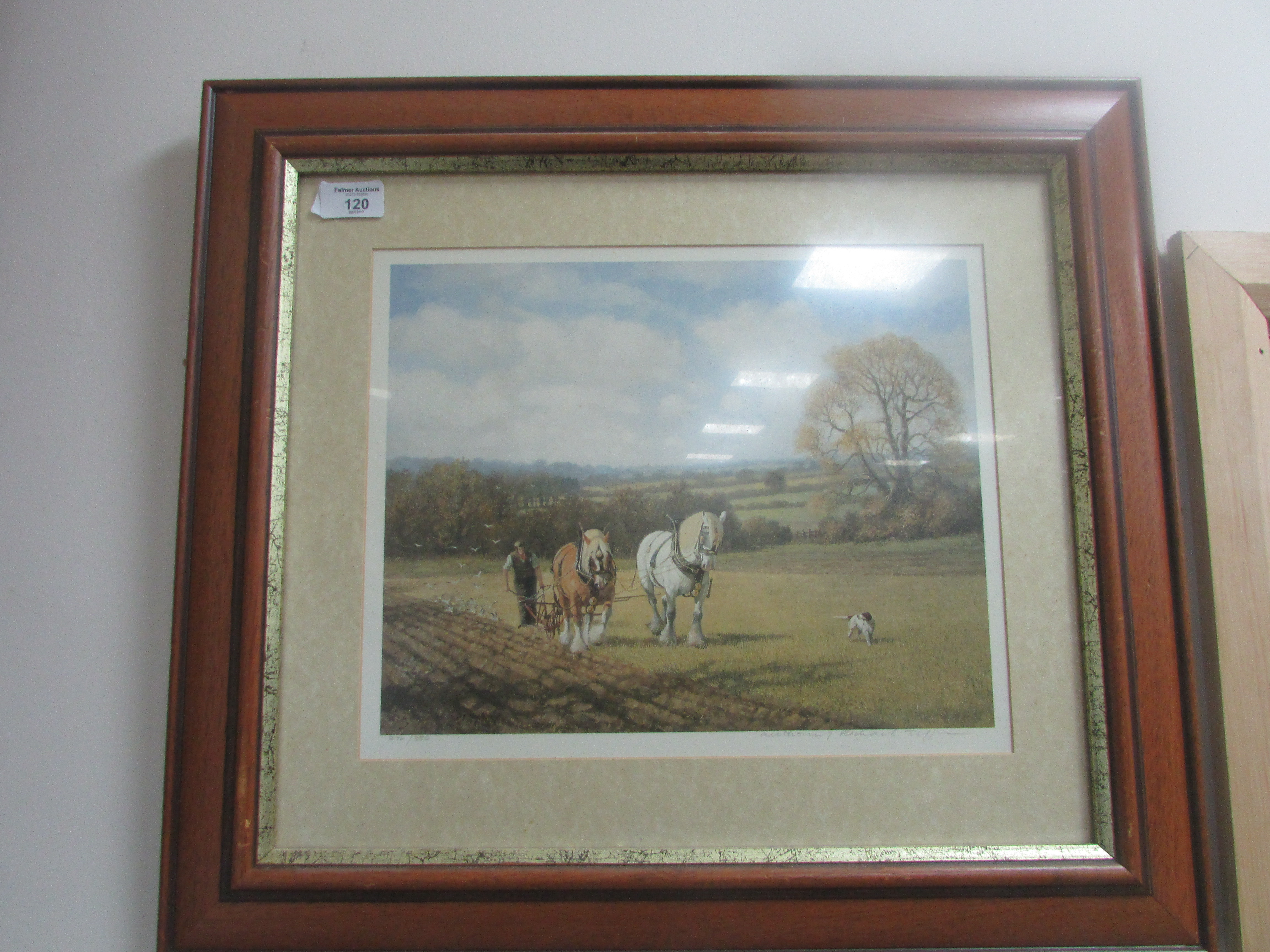 Limited edition print 'Plough of The Sussex' by Anthony Richard 276/350