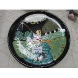 Burhart hand painted plate