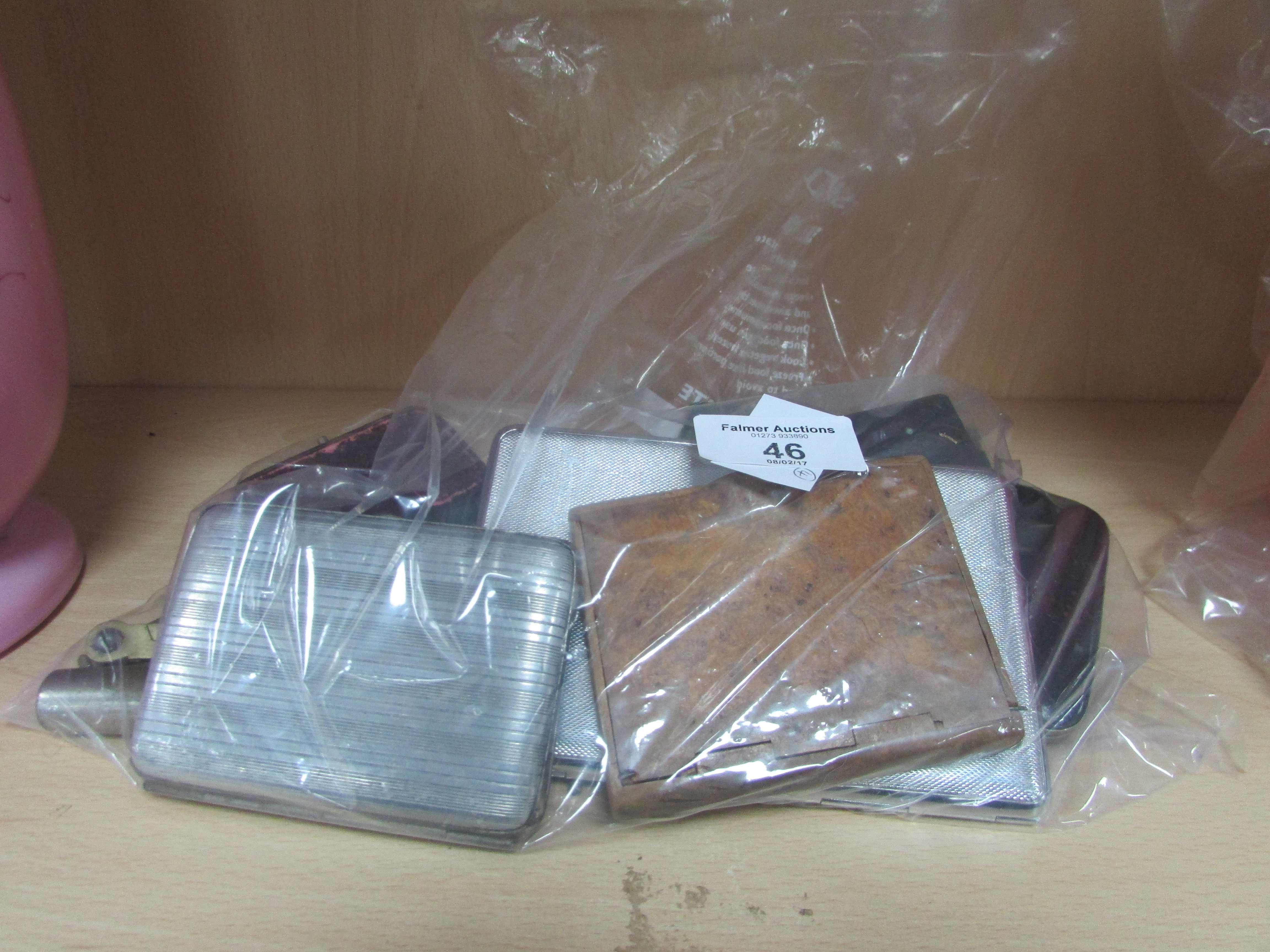 Bag of misc items (cigarette cases etc)