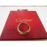 18ct Cartier Russian trinity ring 1970's 8g