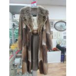 Fur coat and fur hat