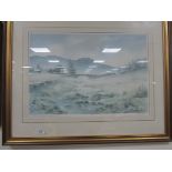 Framed print limited edition 74/500 signed 'S. Lambert'